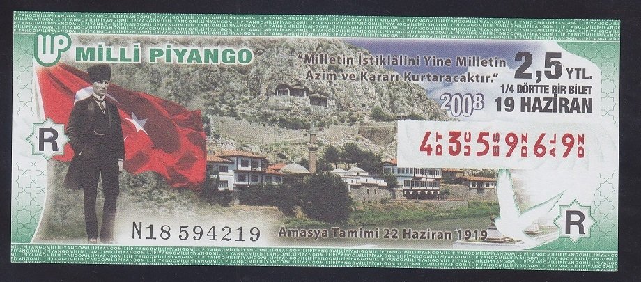 2008 19 HAZİRAN ÇEYREK BİLET