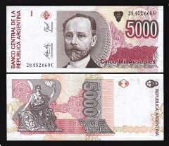 Arjantin 5000 Australes 1989 Çil Pick 330e