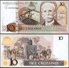 Brezilya 10 Cruzados 1989 Çil Pick 209b