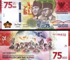 Endonezya 75000 Rupiah 2020 Çilaltı Çil Pick 161