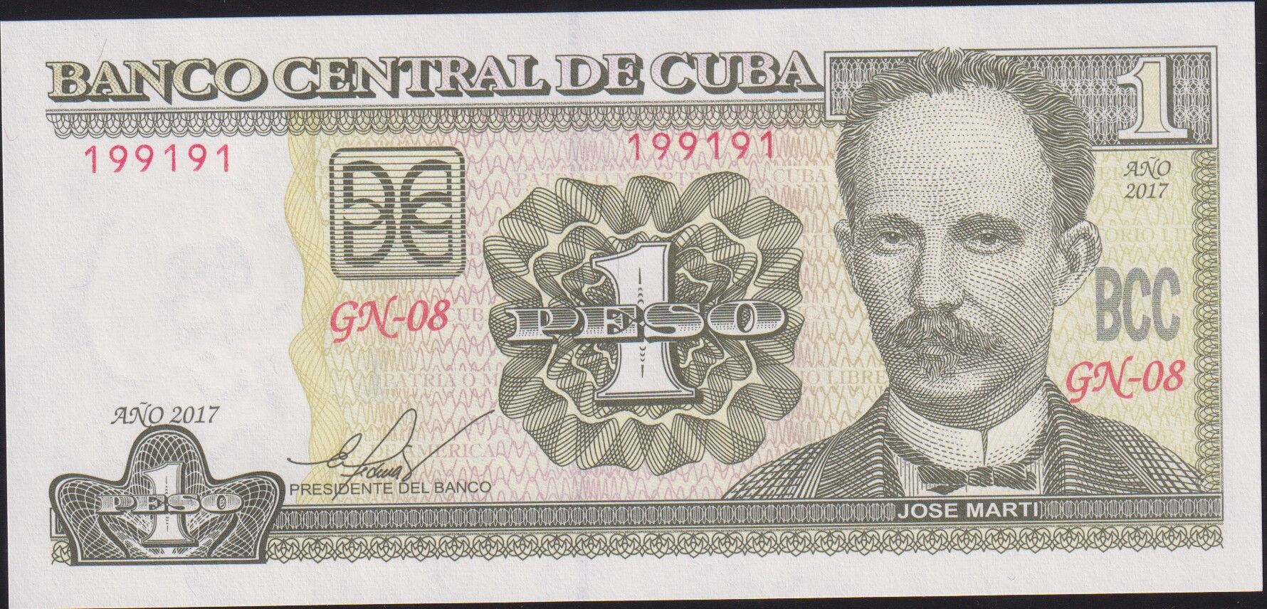 Küba 1 Peso 2017 Çil Pick 128h 19 9191