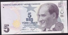 9.Emisyon 2.Tertip 5 Lira B147 722043 Çilaltı