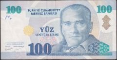 8.Emisyon 100 YTL B02 414396 Temiz