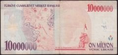 7.Emisyon 10 000 000 Lira A35 487297 Temiz