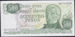 ARJANTİN 500 PESOS 1977 ÇÇT +