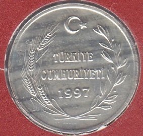 DARPHANE JETONU 1997 GÜMÜŞ para eden eski paralar