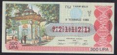 1983 9 TEMMUZ YARIM BİLET Y SERİSİ