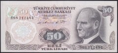 6.EMİSYON 1.TERTİP 50 LİRA H88 212484 ÇİL