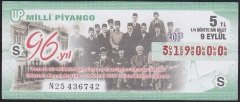 2015 9 EYLÜL ÇEYREK BİLET S SERİSİ