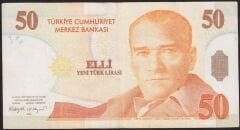 8.Emisyon 50 YTL A88 144309 Çok Temiz+