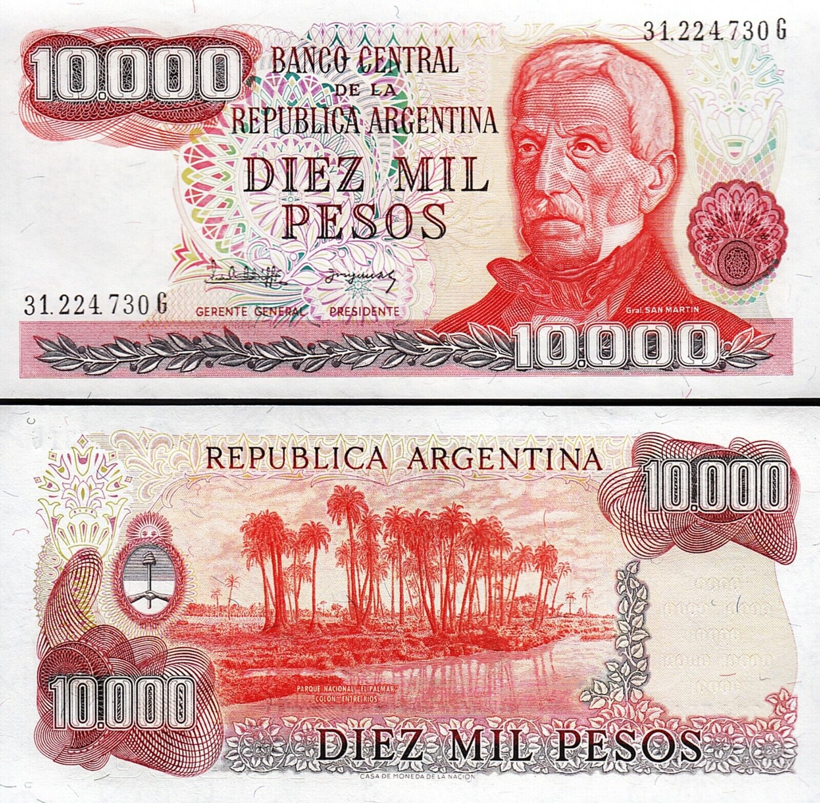 Arjantin 10000 Pesos 1976 Çil Pick 306b