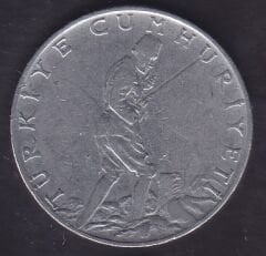 1964 Yılı 2.5 Lira Düz