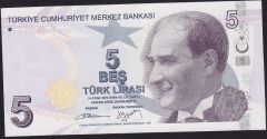 9.Emisyon 2.Tertip 5 Lira B146 978607 Çil