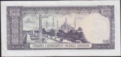 5.Emisyon 4.Tertip 500 Lira Z74 033563 Çok Temiz - Ççt
