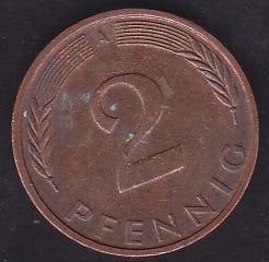 Almanya 2 Pfennig 1992 A