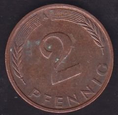 Almanya 2 Pfennig 1992 A