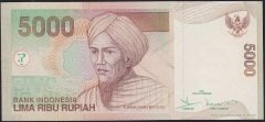 Endonezya 5000 Rupiah 2001 / 2004 Çil Pick 142d