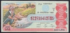 1983 29 HAZİRAN YARIM BİLET Y SERİSİ