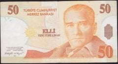 8.Emisyon 50 YTL A89 102334 Çok Temiz+