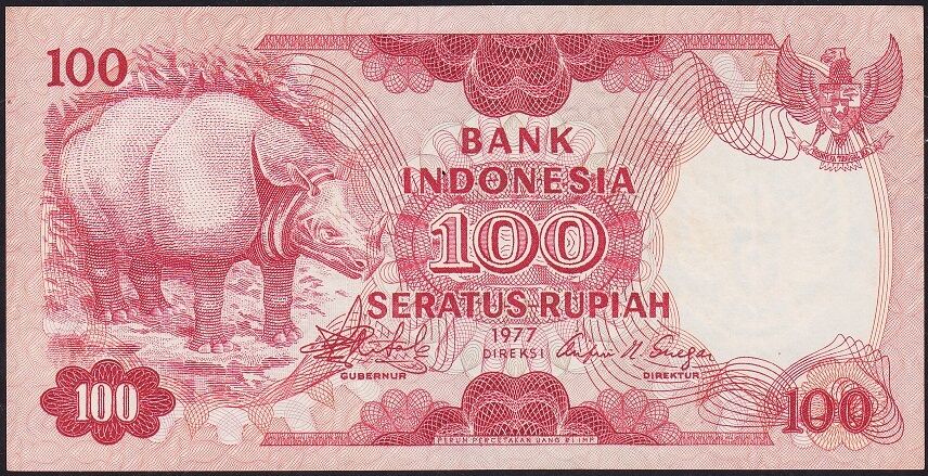 Endonezya 100 Rupiah 1977 Çilaltı Pick 116