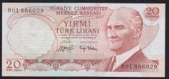 6.EMİSYON 3.TERTİP 20 LİRA H01 886029 ÇİLALTI ÇİL