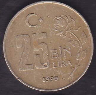 1999 Yılı 25.000 Lira