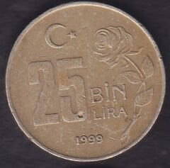 1999 Yılı 25.000 Lira