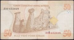 8.Emisyon 50 YTL A90 652029 Temiz
