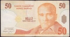 8.Emisyon 50 YTL A90 652029 Temiz