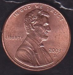 Amerika 1 Cent 2003 D