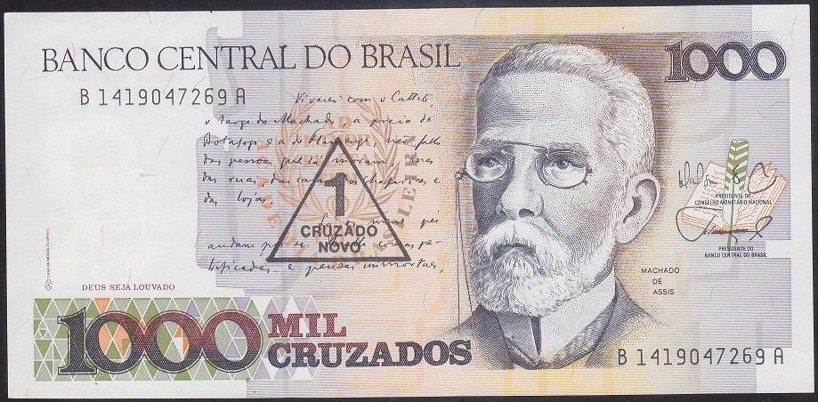BREZİLYA 1 CRUZADO NOVO 1989 ÇİLALTI