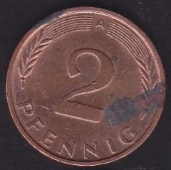 Almanya 2 Pfennig 1991 A