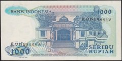 Endonezya 1000 Rupiah 1987 Çilaltı Pick 124