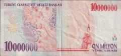 7.Emisyon 10 000 000 Lira F18 908858 Haliyle