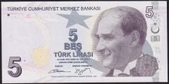 9.Emisyon 2.Tertip 5 Lira B032 481873 Çilaltı