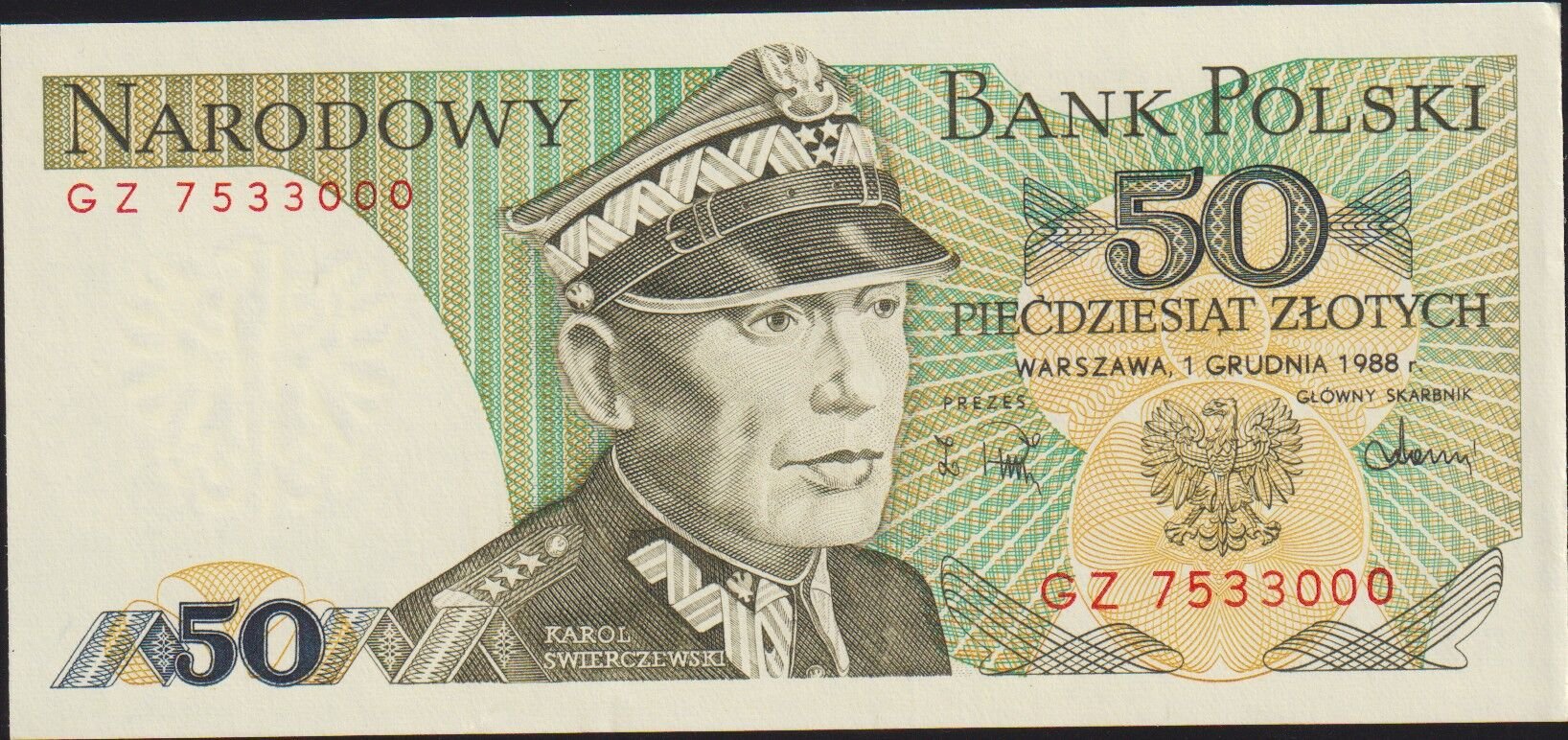 Polonya 50 Zloty 1988 Çil Pick 142c ( 000 )