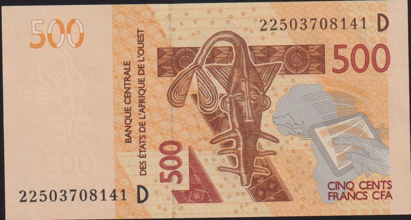 Batı Afrika 500 Frank 2022 Çil Mali