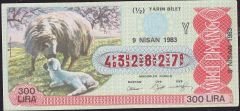 1983 9 Nisan Yarım Bilet - Y Serisi