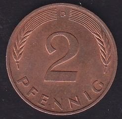 Almanya 2 Pfennig 1991 D