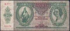 Macaristan 10 Pengo 1936 Çok Temiz