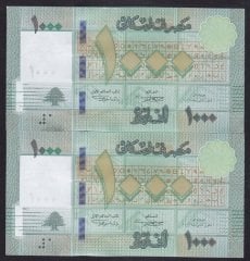 LÜBNAN 1000 LİVRES 2016 ÇİL SERİ TAKİPLİ 19999 - 20000