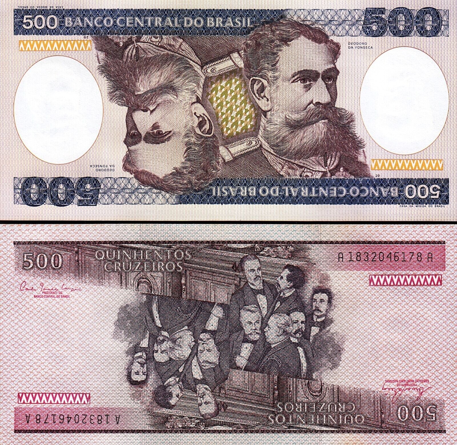 Brezilya 500 Cruzeiros 1981 Çil Pick 200a