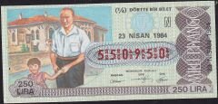 1984 23 Nisan Çeyrek Bilet - N Serisi