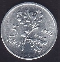 1976 Tarihli 5 Kuruş Çilaltı Çil