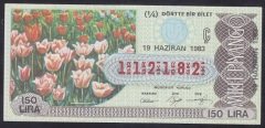 1983 19 HAZİRAN ÇEYREK BİLET Ç SERİSİ