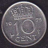 Hollanda 10 Cent 1975