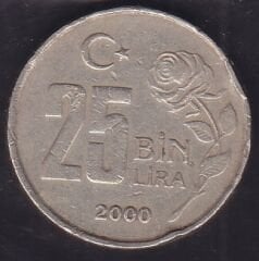 2000 Yılı 25.000 Lira