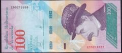 Venezuela 100 Bolivares 2018 Çil Pick 106c ( 666 )