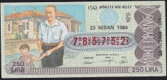 1984 23 Nisan Çeyrek Bilet - Ç Serisi