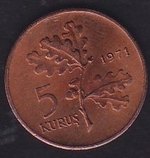 1971 Yılı 5 Kuruş